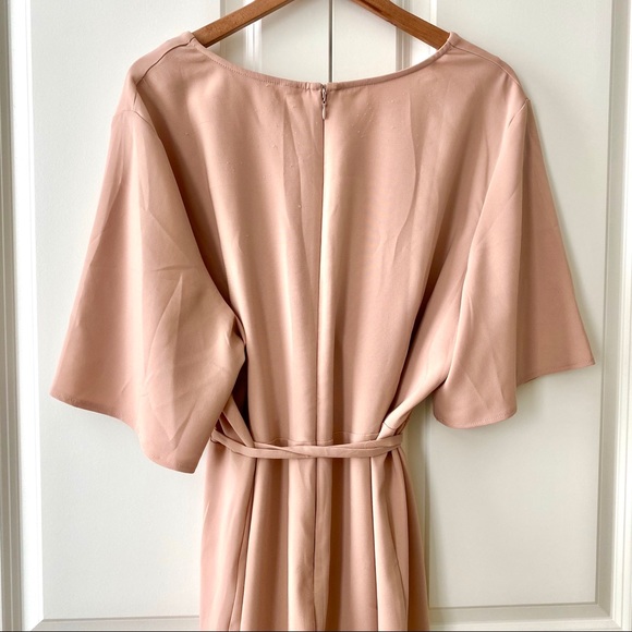ASOS Dusty Pink Wrap Dress - Picture 3 of 5